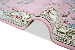 Pompöös by Casa Padrino Luxus Barock Teppich Krone von Harald Glööckler Rosa - Verschiedene Größen