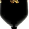 Pompöös by Casa Padrino Luxus Champagner Glas Set Schwarz / Gold Ø 6 x H. 25 cm - Gläser mit 24 Karat Vergoldung - Pompööse Gläser designed by Harald Glööckler