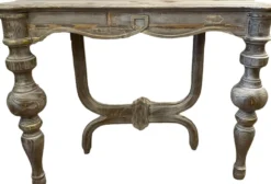 Pompöös by Casa Padrino Luxus Landhausstil Konsole Provence Antik Grau 100 cm - Designed by Harald Glööckler