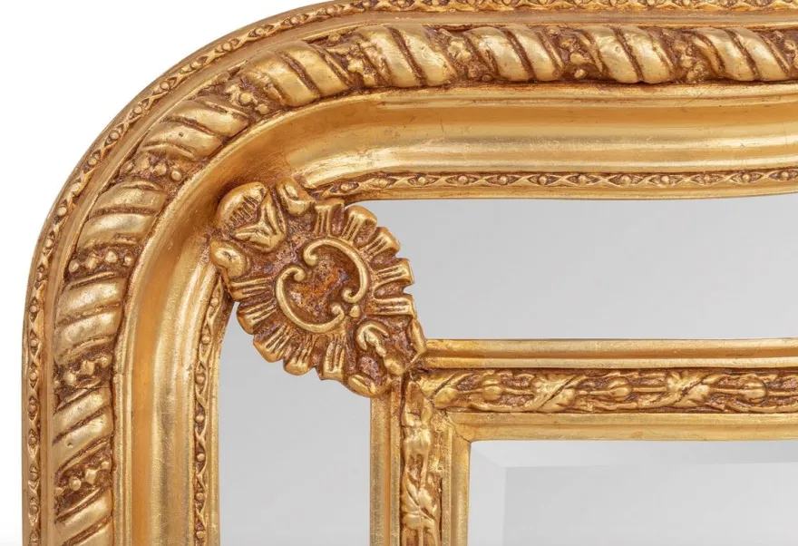 Prunkvoller Casa Padrino Barock Spiegel Gold 125 x 190 cm - Antik Stil - Schwere Ausführung